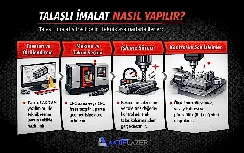 talaşlı imalat nasıl yapılır